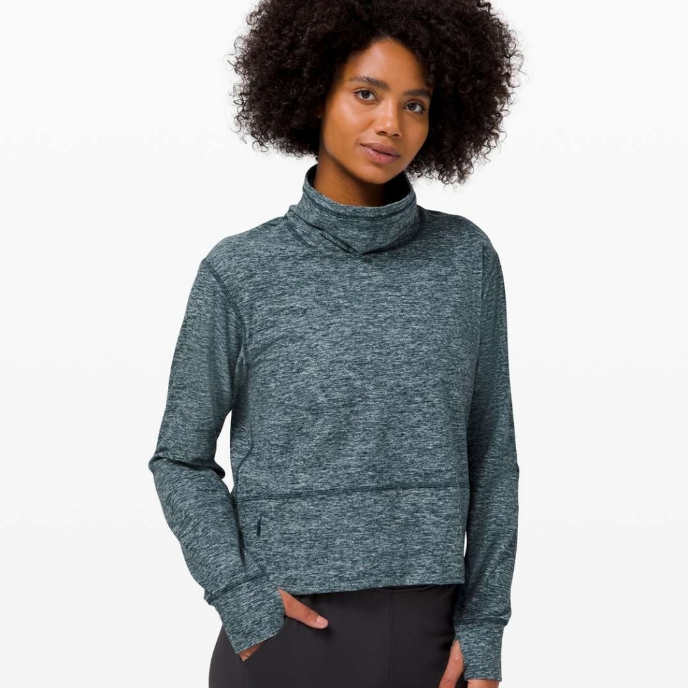 Lululemon Ready to Rulu Fleece Pullover Heathered Submarine